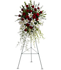 Lily and Rose Tribute Spray from Boulevard Florist Wholesale Market